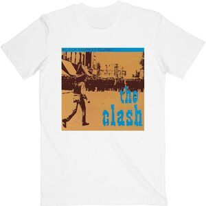 The Clash Unisex Adult Black Market T-Shirt / White